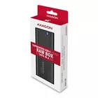 AXAGON Obudowa zewnętrzna aluminiowa bezśrubowa EEM2-SBC USB-C 3.2 GEN 2 M.2 SATA SSD