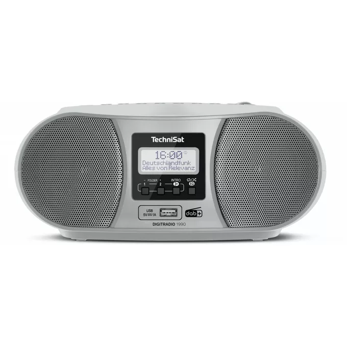 TechniSat Radioodtwarzacz Digitradio 1990 DAB+/USB/FM srebrny