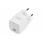 Digitus Ładowarka sieciowa mini zasilacz 1x USB-C PD 3.0 20W Biała