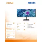 Philips Monitor 34 cale 346E2LAE VA HDMI DP USB-C HAS Głośniki