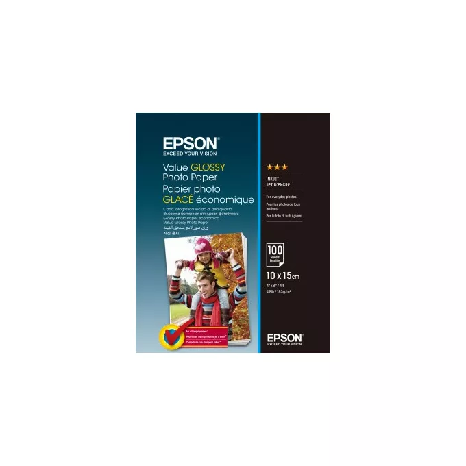 Epson Value Glossy Photo Paper 10x15  100 Kartek