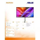 Asus Monitor 27 cali PA279CRV AS BK/5MS/EU/DP+HDMI+TYPEC+USB+głośniki