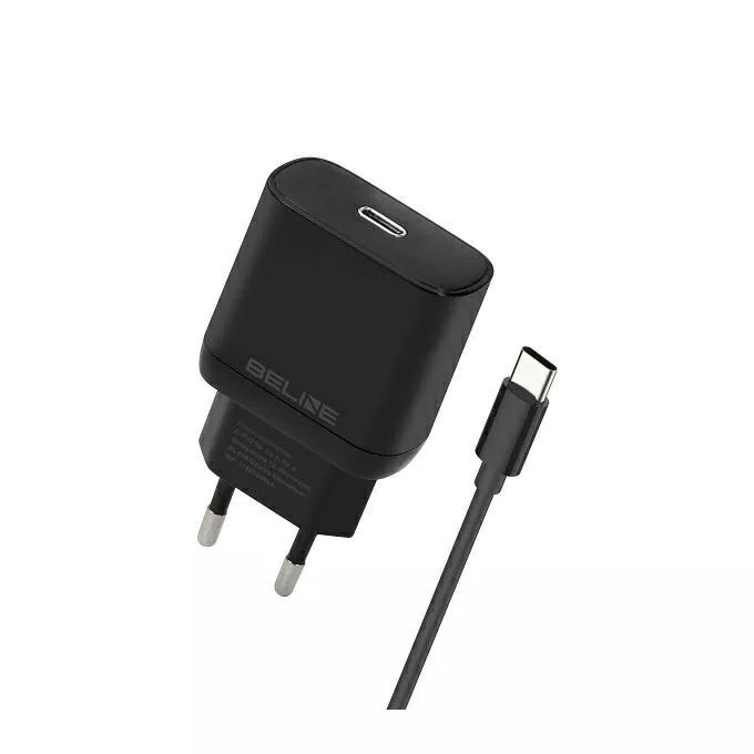 Beline Ładowarka sieciowa 30W USB-C + kabel USB-C, czarna