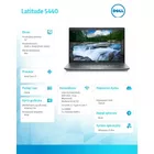 Dell Notebook Latitude 5440 Win11Pro i7-1365U/16GB/512GB SSD/14.0 FHD/Integrated/FgrPr &amp; SmtCd/FHD/IR Cam/Mic/LTE 4G+BT/Backlit Kb/3 Cell/3YPS