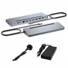 i-tec Stacja dokująca USB-C Metal Ergonomic 4K 3x Display Docking Station PD 100W + i-tec Universal Charger 100W (bundle)