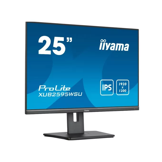 IIYAMA Monitor 25 cali XUB2595WSU-B5 IPS.PIVOT.16:10.USB.DP.HDMI.VGA.2x2W.  300(cd/m2).HAS(150mm)