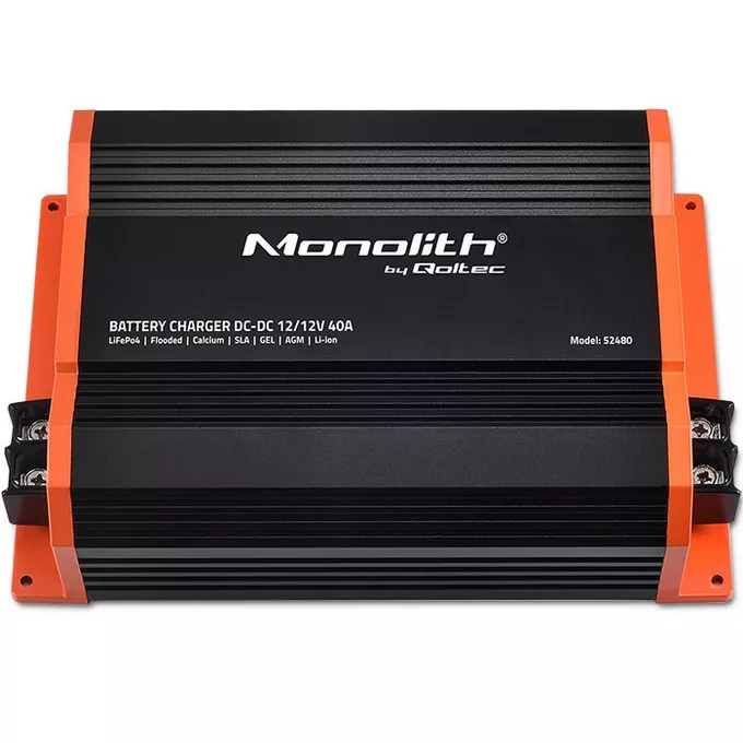 Qoltec Ładowarka Monolith DC-DC do akumulatorów LiFePO4 AGM 12V-12V |   40A | 500W