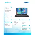 MSI Notebook Modern 15 B12MO-640PL  W11H i5-1235U/16GB/512SSD/UMA/15.6