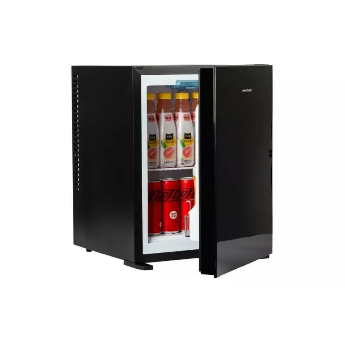 MPM Chłodziarka (minibar) czarna szklany front MPM-30-MBS-06L