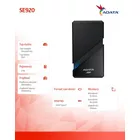 Adata Dysk zewnętrzny SSD External SE920 2TB USB4C 3800/3700 MB/s czarny