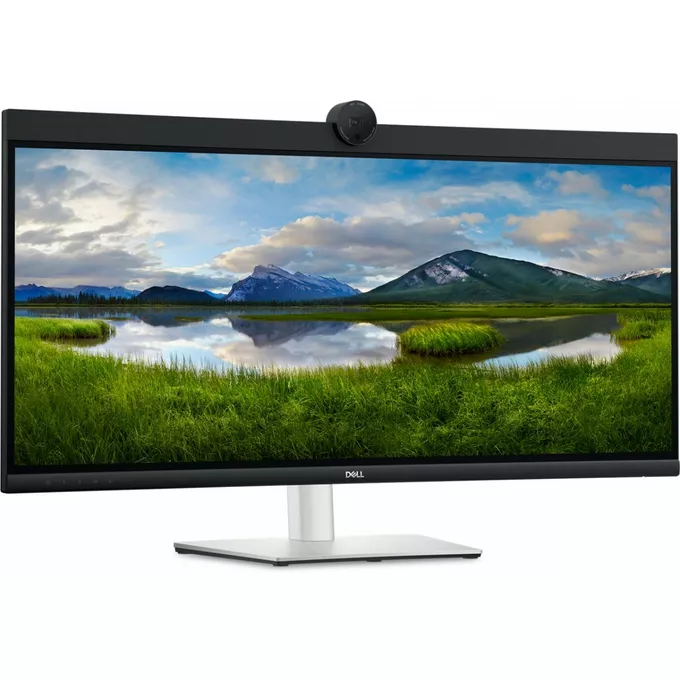 Dell Monitor P3424WEB 34 cale IPS Zakrzywiony WQHD (3440x1440)/21:9/HDMI/DP/USB-C/RJ-45/Kamera/Głośniki/Mikrofon/3Y