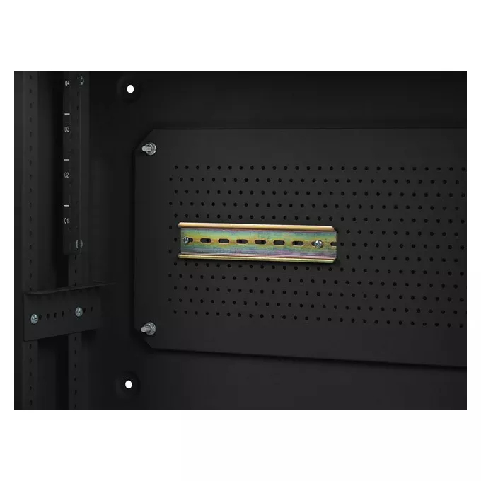 Lanberg Szafa instalacyjna rack wisząca 19 cali 4u+3u 540x200 niskoprofilowa (złożona) czarna