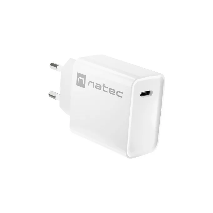 Natec Ładowarka sieciowa Ribera 1x USB-C 20W Biała