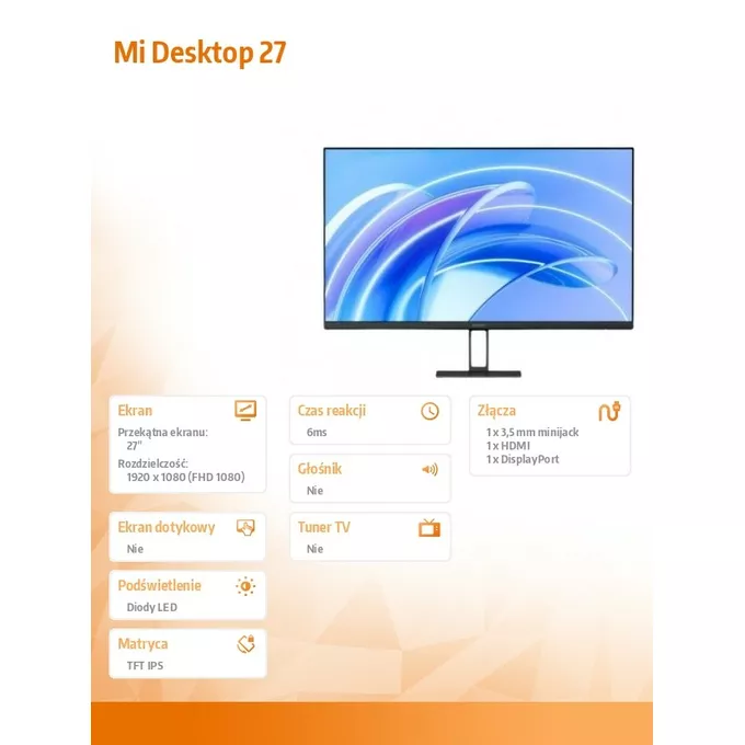 XIAOMI Monitor Mi Desktop  27