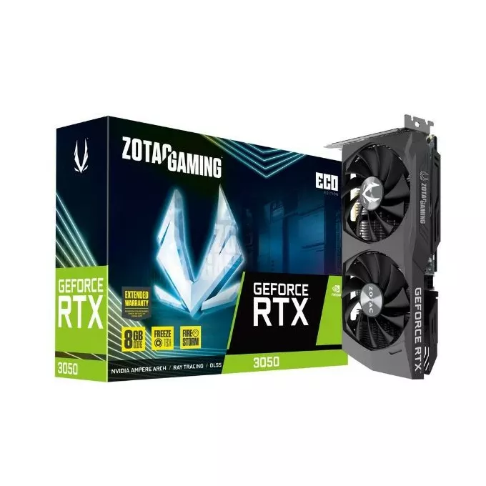 ZOTAC Karta graficzna GeForce RTX 3050 ECO 8GB GDDR6 128bit 3DP/HDMI