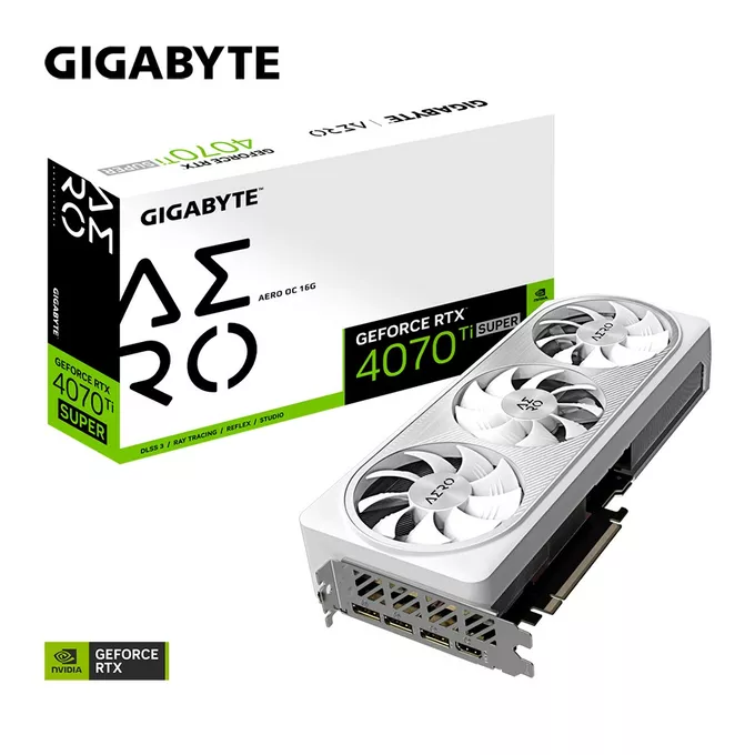 Gigabyte Karta graficzna RTX 4070 Ti SUPER AERO OC 16G GDDR6X 256bit 3DP