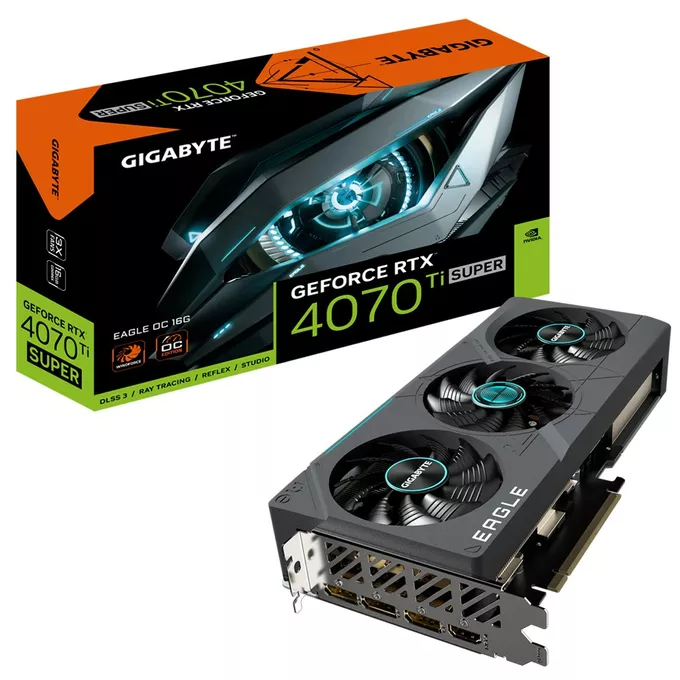 Gigabyte Karta graficzna RTX 4070 Ti SUPER EAGLE OC 16G GDDR6X 256bit 3DP