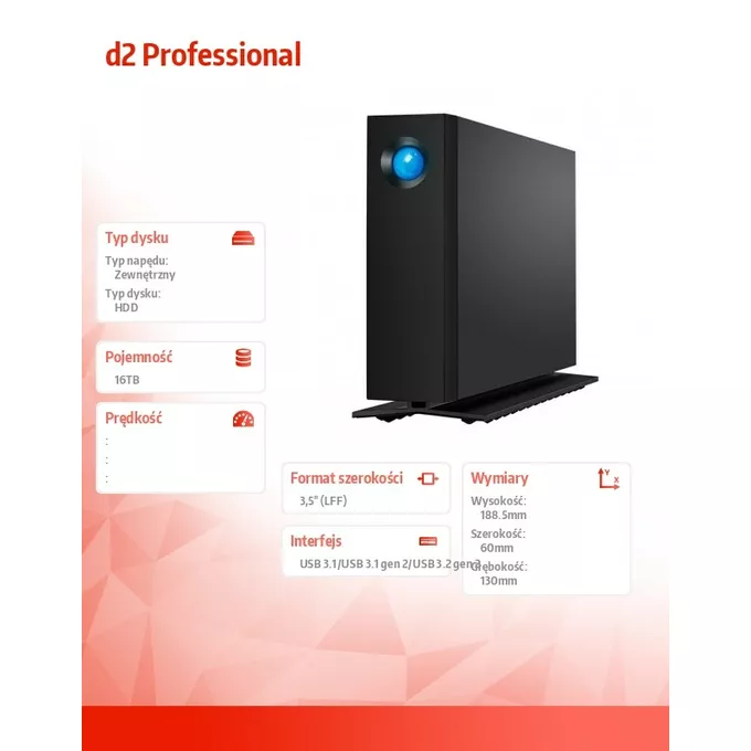 LaCie Dysk twardy d2 Professional 3,5 16TB