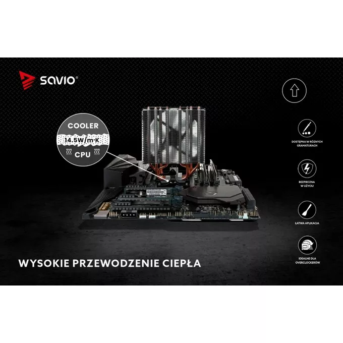 Savio Pasta termoprzewodząca 14,5W/m-K 2g TG-04