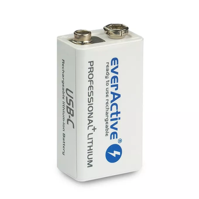 everActive Akumulator 6F22/9V Li-ion 550 mAh USB-C