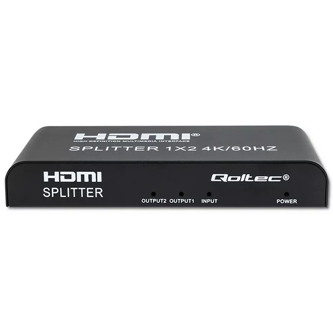 Qoltec Aktywny rozdzielacz Splitter 2 x HDMI 4K x 2K | 6Gb/s | 60Hz