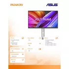 Asus Monitor 24 cale PA24ACRV BK/5MS/EU/DP/HDMI/USB-C/GŁOŚNIKI