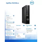 Dell Komputer Optiplex MFF/Core i3-14100T/8GB/512GB SSD/Integrated/WLAN + BT/Kb/Mouse/W11Pro