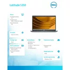 Dell Notebook Latitude 5350 Win11Pro Ultra 5 135U/16GB/512GB SSD Gen4/13.3 HD Touch/Int/FgrPr&amp;SmtCd/FHD/IR Cam/Mic/WLAN+BT/Backlit Kb/3C/vPro/3YPS