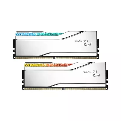 G.SKILL Pamięć PC - DDR5 64GB (2x32GB) Trident Z5 Royal RGB 6400MHz CL32 XMP3 Srebrna