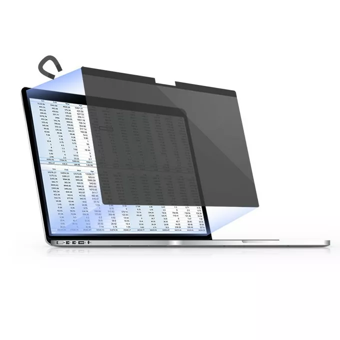 Qoltec Filtr prywatyzujący RODO do MacBook Air 13.6 cala | Magnetyczny |    Ochrona wzroku