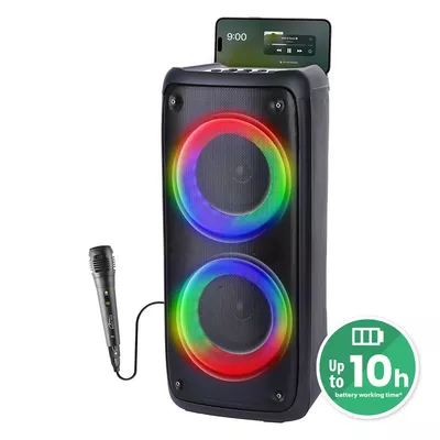 Media-Tech Głośnik FUNBOX BT MT3181 Bluetooth 5.0/TWS/MP3/MicroSD/USB/AUX/Equalizer/Jack 6.3/RGB/USB-C/ RMS 40W/PMPO 1000W