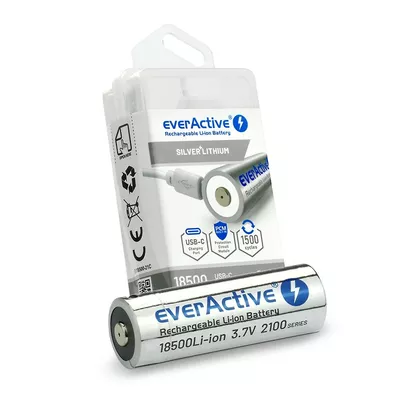 everActive Akumulator 18500 3,7V Li-ion 2100 mAh USB-C