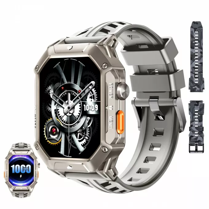 OUKITEL Smartwatch BT80 2.13&quot; 1000 mAh szary