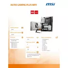 MSI Płyta główna X670E GAMING PLUS WIFI AM5 4DDR5 HDMI ATX