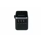 Verbatim Ładowarka i adapter podróżny UTA-04 49546  PD 61W, QC 3.0, 2x USB-C, 3x USB-A