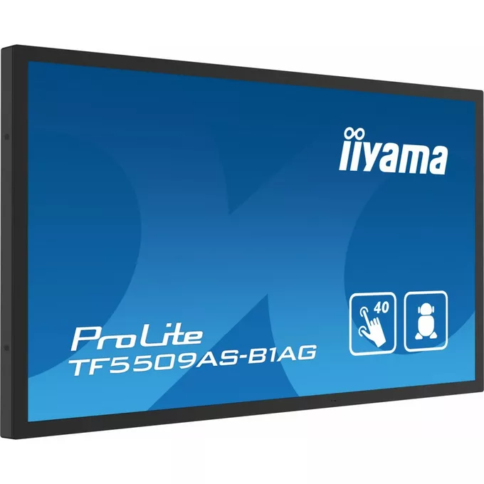 IIYAMA Monitor 55 cali TF5539AS-B1AG,IPS,4K,HDMIx2,DP,RJ45,3xUSB,2x10W,      ANDROID,24/7,IP65