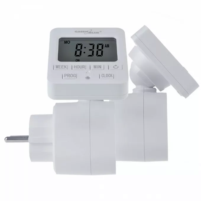 GreenBlue Timer cyfrowy GB605 E 16A IP20