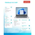 Lenovo Laptop ThinkBook 16 G7 21MW000UPB W11Pro 7735HS/16GB/1TB/AMD Radeon/16.0 WUXGA/Arctic Grey/3YRS OS + CO2 Offset