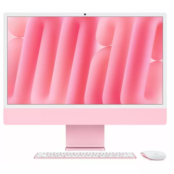 Apple iMac 24 cale: M4 10/10, 16GB, 512GB SSD - Różowy