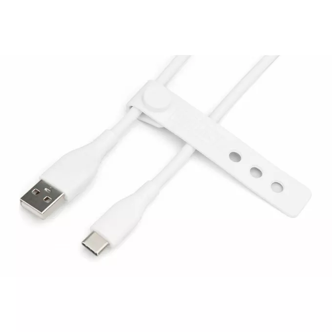 Digitus Kabel zasilający silikonowy USB-C - USB-C, USB 2.0 60W, 2m Biały