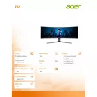 Acer Monitor 57.1 cala Predator Z 57b Zakrzywiony DP HDMI USB