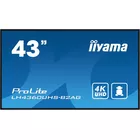 IIYAMA Monitor 43 LH4360UHS-B2A 24/7, 500cd, 4K, VA, Wifi, 6.5ms, 3xHDMI, 2xUSBR, J45, RS-232C