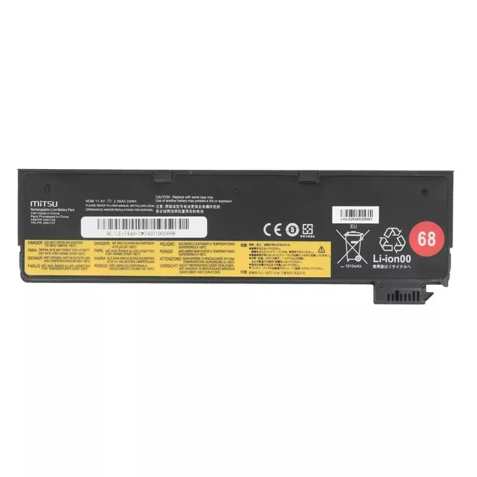 Mitsu Bateria 45N1126 45N1127 do Lenovo ThinkPad T440 T450s X240 X260 L450 L460 2060 mAh (24 Wh) 11.4V