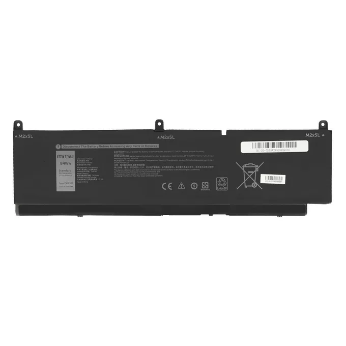 Mitsu Bateria PKWVM do Dell Precision 15 7550 7560 Precision 15 7760 7400 mAh (84 Wh) 11.4V