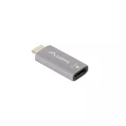 Lanberg Adapter HDMI(M)-Displayport(F)4K srebrny