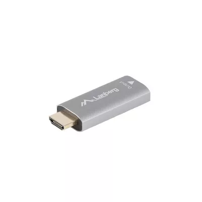 Lanberg Adapter HDMI(M)-Displayport(F)4K srebrny