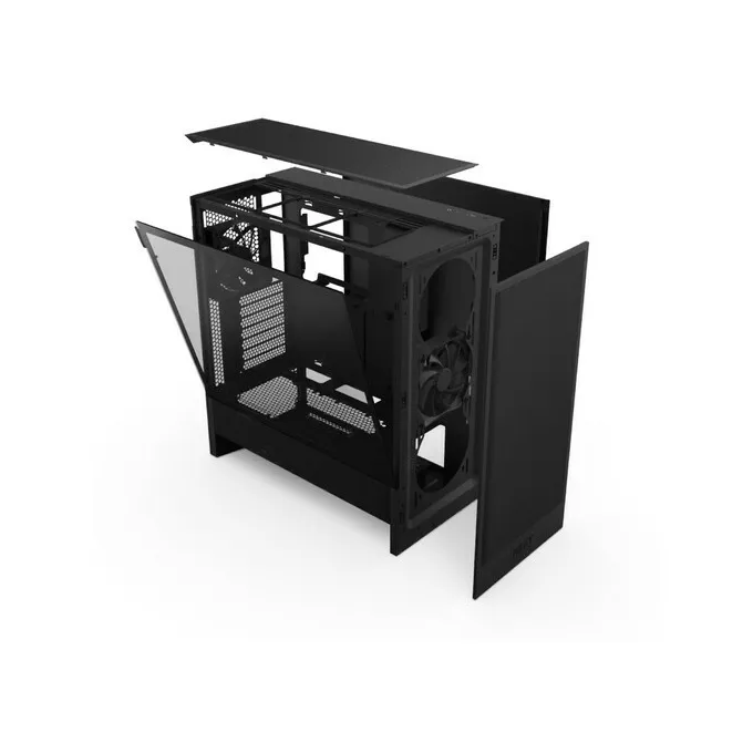 NZXT Obudowa H5 FLOW Midi Tower z oknem (2024) Czarna