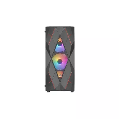 AeroCool Obudowa Volcan Czarna Mid Tower RGB