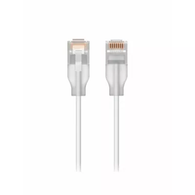 UBIQUITI Kabel sieciowy UACC-Cable-Patch-EL-0.3M-W półprzezroczysty, biały 0,3m, Cat6