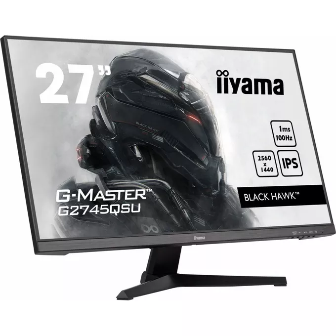 IIYAMA Monitor 27 cali G2745QSU-B2,IPS,QHD,100Hz,1ms,2xUSB,300cd